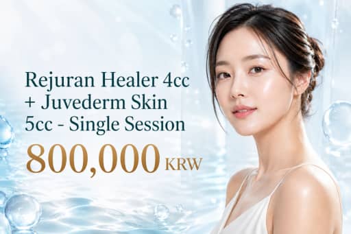 Rejuran Healer 4cc + Juvederm Skin 5cc - Single Session